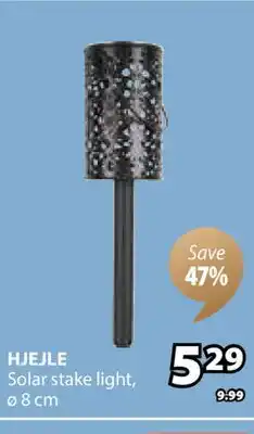 JYSK HJEJLE Solar stake light offer