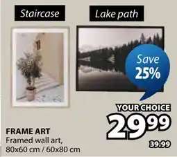 JYSK FRAME ART Framed wall art offer