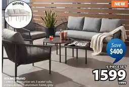 JYSK HOLMESTRAND 5-piece conversation set seater sofa offer