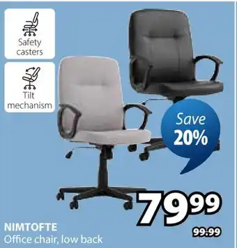JYSK NIMTOFTE Office chair offer