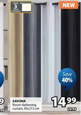 JYSK SAVONA Room darkening curtain offer