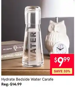 Kitchen Stuff Plus Hydrate Bedside Water Carafe offer