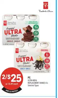 Shoppers Drug Mart ULTRA MEAL REPLACEMENT SHAKES offer