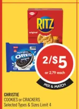 Shoppers Drug Mart CHRISTIE COOKIES OR CRACKERS offer