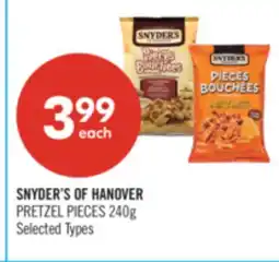 Shoppers Drug Mart SNYDERS OF HANOVER PRETZEL PIECES offer
