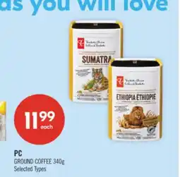 Shoppers Drug Mart PC GROUND COFFEE offer