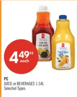 Shoppers Drug Mart PC JUICE or BEVERAGES offer