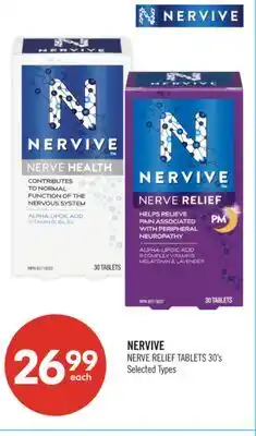 Shoppers Drug Mart NERVIVE NERVE RELIEF TABLETS offer