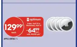 Shoppers Drug Mart APPLE AIRTAG offer