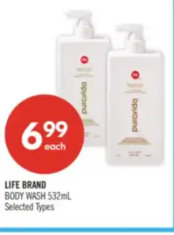 Shoppers Drug Mart LIFE BRAND BODY WASH offer