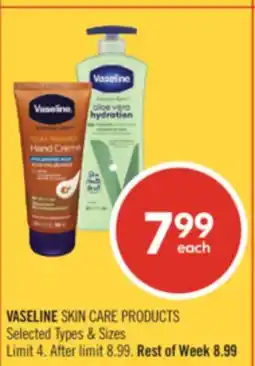 Shoppers Drug Mart VASELINE SKIN CARE PRODUCTS offer