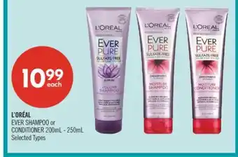 Shoppers Drug Mart L'ORÉAL EVER SHAMPOO or CONDITIONER offer