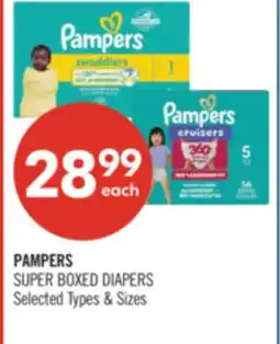 Shoppers Drug Mart PAMPERS SUPER BOXED DIAPERS offer