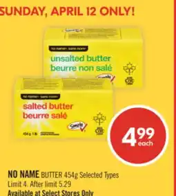 Shoppers Drug Mart NO NAME BUTTER offer