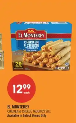Shoppers Drug Mart EL MONTEREY CHICKEN & CHEESE TAQUITOS offer