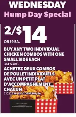 Independent City Market CHICKEN COMBOS WITH ONE SMALL SIDE EACH offer