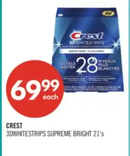 Shoppers Drug Mart CREST 3DWHITESTRIPS SUPREME BRIGHT offer