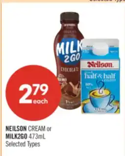 Shoppers Drug Mart NEILSON CREAM or MILK2GO offer