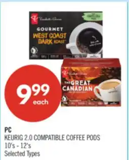 Shoppers Drug Mart PC KEURIG 2.0 COMPATIBLE COFFEE PODS offer