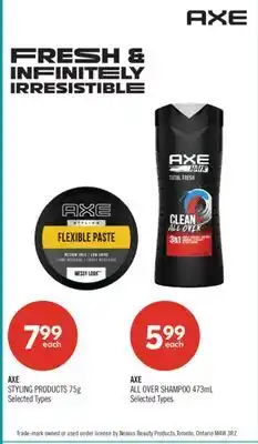 Shoppers Drug Mart AXE STYLING PRODUCTS offer