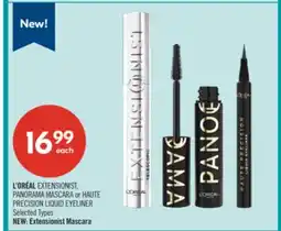 Shoppers Drug Mart L'ORÉAL EXTENSIONIST, PANORAMA MASCARA or HAUTE PRECISION LIQUID EYELINER offer