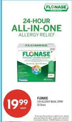 Shoppers Drug Mart FLONASE 24H ALLERGY NASAL SPRAY 60 Doses offer