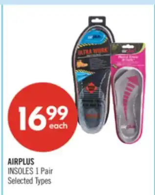Shoppers Drug Mart AIRPLUS INSOLES 1 Pair offer