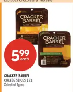 Shoppers Drug Mart CRACKER BARREL CHEESE SLICES 12's offer
