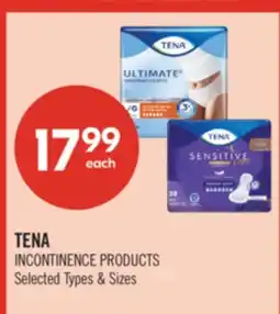Shoppers Drug Mart TENA INCONTINENCE PRODUCTS offer