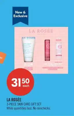 Shoppers Drug Mart LA ROSÉE 3-PIECE SKIN CARE GIFT SET offer