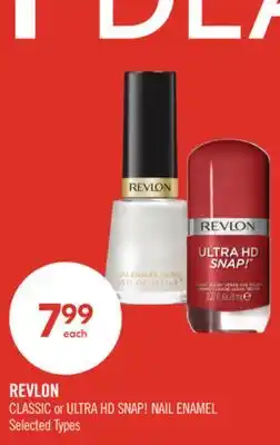 Shoppers Drug Mart REVLON CLASSIC or ULTRA HD SNAP! NAIL ENAMEL offer