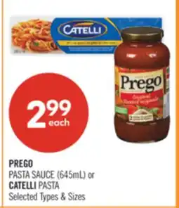 Shoppers Drug Mart PREGO PASTA (645 ML) OR CATELLI PASTA offer