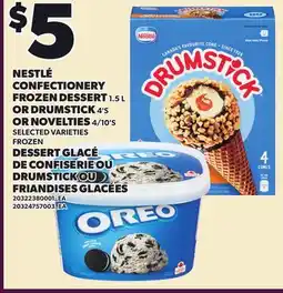 Independent City Market NESTLÉ CONFECTIONERY FROZEN DESSERT 1.5 L OR DRUMSTICK 4'S OR NOVELTIES 4/10'S offer