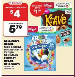 Independent City Market KELLOGG'S RETAIL CEREAL SIZE offer