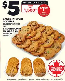 Independent City Market BAKED IN-STORE COOKIES, 18'S offer