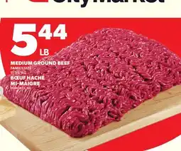 Independent City Market MEDIUM GROUND BEEF offer