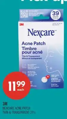 Shoppers Drug Mart 3M NEXCARE ACNE PATCH THIN & TRANSPARENT offer