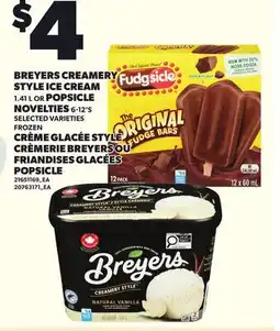 Independent City Market BREYERS CREAMERY STYLE ICE CREAM , 1.41 L OR POPSICLE NOVELTIES, 6-12'S offer