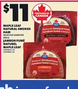 Independent City Market MAPLE LEAF NATURAL SMOKED HAM offer