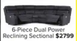 Leon's Haven 6-Piece Dual Power Reclining Sectional - Grey offer