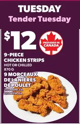 Independent City Market 9-PIECE CHICKEN STRIPS MORCEAUX offer
