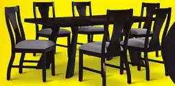 Leon's Chestnut Ridge 7- Piece Dining Set - Dark Brown, Beige offer