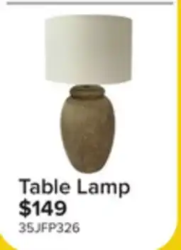 Leon's Fresh Perspective Ceramic Bedroom Table Lamp - Light Brown and White offer