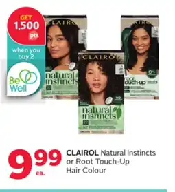 Rexall CLAIROL Natural Instincts or Root Touch-Up Hair Colour offer