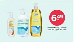 Rexall OPTION + Baby Toiletries offer