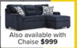 Leon's Mackay Reversible Chaise Sofa - Blue offer