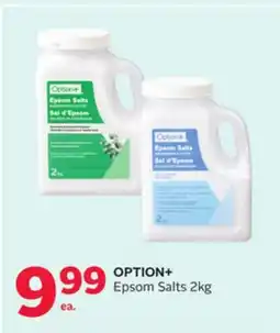 Rexall OPTION + Epsom Salts offer