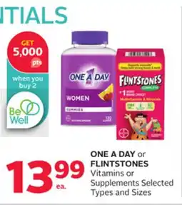 Rexall ONE A DAY or FLINTSTONES Vitamins or Supplements offer