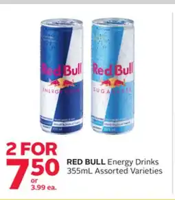 Rexall RED BULL Energy Drinks offer