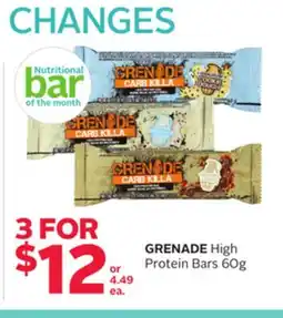 Rexall GRENADE High Protein Bars offer